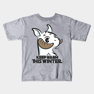 Keep warm this winter Kids T-Shirt